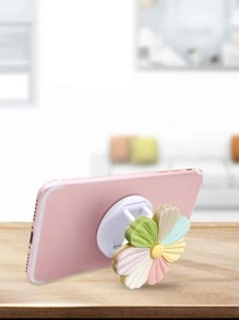 1pc Flower Design Stand-Out Phone Holder - Multicolor - View 4