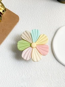 1pc Flower Design Stand-Out Phone Holder - Multicolor - View 5