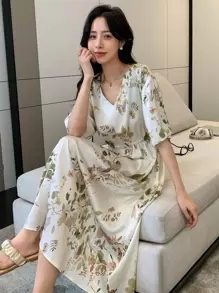 DAZY Váy ngủ trễ vai họa tiết hoa - Nhiều màu - Xem 5