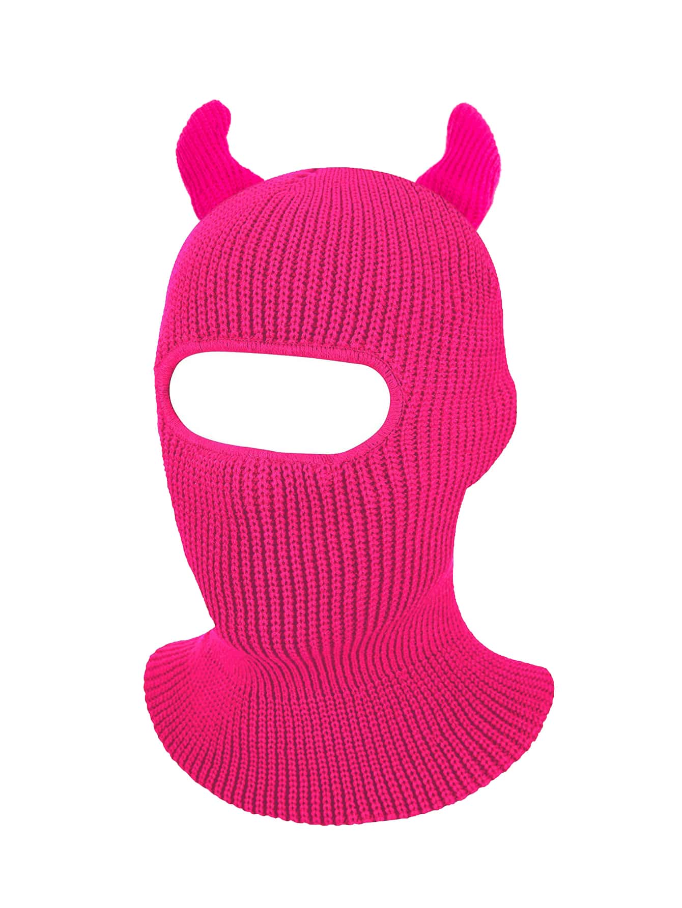 Horn trang trí Balaclava Cap - Màu Hồng Tươi - Xem 1