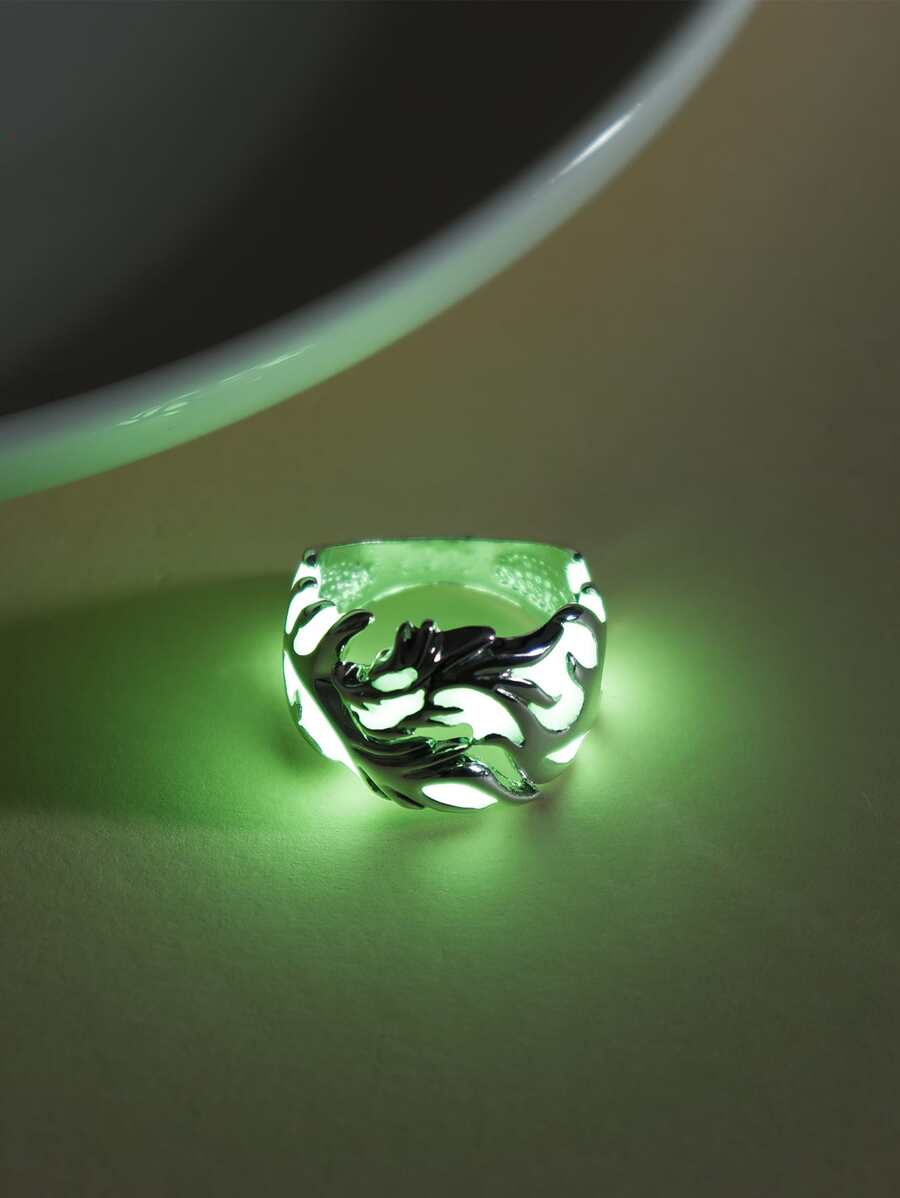 Nhẫn thiết kế rồng Trung Quốc phát sáng - Nhiều màu - Xem 1