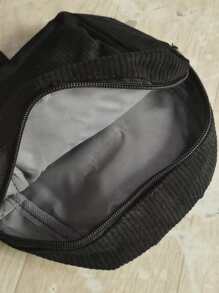 Ba lô nhung nhỏ có túi phía trước dành cho doanh nhân, nữ tuổi teen, sinh viên đại học, tân binh và nhân viên cổ trắng, hoàn hảo cho văn phòng, đại học, công việc, kinh doanh, đi làm, ngoài trời, du lịch, đi chơi, túi đi học, di động, nhẹ, cổ điển thông thường, thích hợp cho Cô gái tuổi teen Nữ sinh viên đại học, Hoàn hảo để trở lại trường học, Ngày đầu tiên đến trường, Đại học, Trung học cơ sở, Trung học phổ thông, Kỳ nghỉ - màu đen - Xem 6