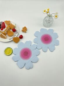 20pcs/set Paper Disposable Napkin, Creative Floral Shaped Paper Dinner Napkin For Party - Multicolor - View 4