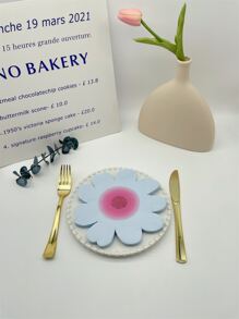 20pcs/set Paper Disposable Napkin, Creative Floral Shaped Paper Dinner Napkin For Party - Multicolor - View 5