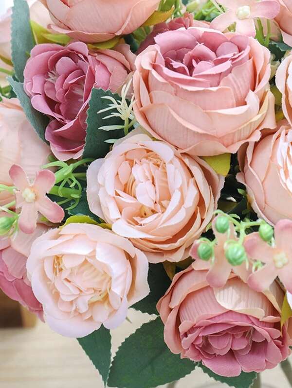 1PC Autumn Artificial Rose Bundle Autumn Decoration Wedding Decoration