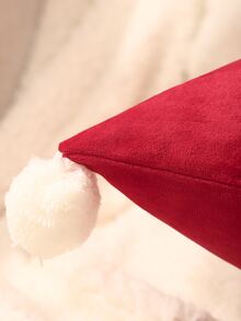 Miater 1 Miếng Đỏ  Lông Vỏ gối - Đỏ - Xem 2