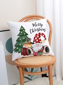 1 Miếng Cây thông noel & In nhà Vỏ gối ( Đổ đầy ) - trắng - Xem 5