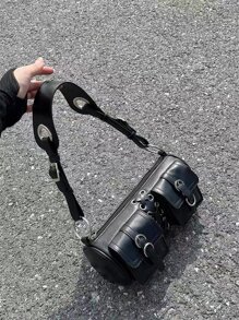 Không thấm nước , Nhẹ , Thương vụ Hàng ngày Lỗ Ren lên chi tiết Đồ trang trí khóa Cái túi Đối với Cô gái tuổi teen NỮ Cao đẳng Sinh viên , & Cổ cồn trắng Công nhân
工人 Hoàn hảo Cho văn phòng , Cao đẳng , Làm việc , Làm Việc  , Commute , Ngoài trời , Du lịch , - màu đen - Xem 5