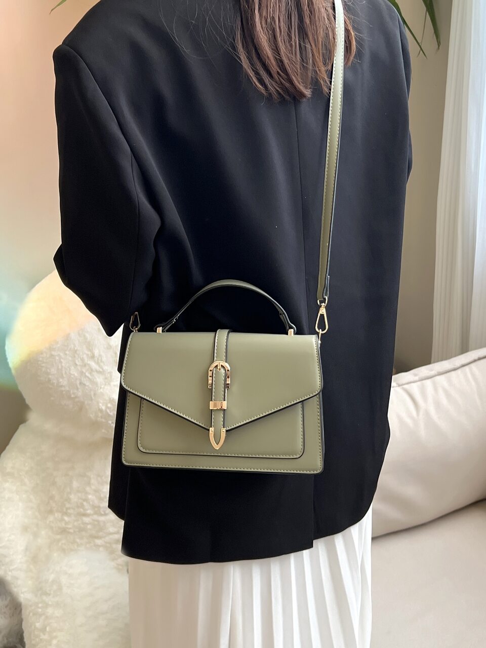 Fashion Decorative Flap Square Handbag Crossbody Bag For Women