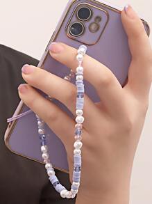 1入組串珠手機掛繩 - 彩色 - 查看 1