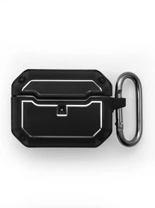 Hộp đựng thả trơn tương thích với AirPods - màu đen - Xem 1