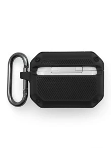 Hộp đựng thả trơn tương thích với AirPods - màu đen - Xem 2