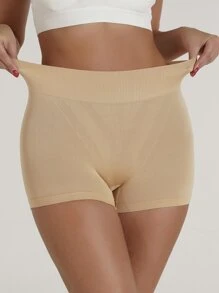 素色簡約風塑身褲