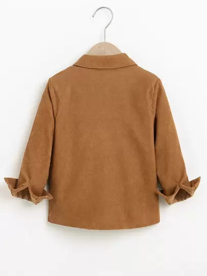 SHEIN 男童恐龍刺繡襯衫（不帶內搭t恤）