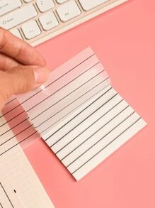 1 pezzo Note adesive modelli righe - Bianco - Visualizzare 2