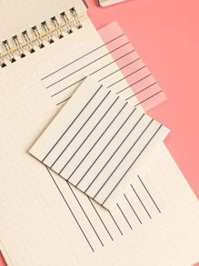 1 pezzo Note adesive modelli righe - Bianco - Visualizzare 3