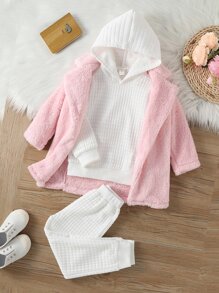 年輕女孩開襟外套&連帽衛衣&長褲 - 彩色 - 查看 5