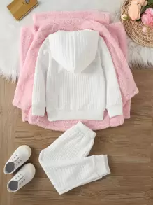 年輕女孩開襟外套&連帽衛衣&長褲 - 彩色 - 查看 2