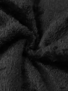 Manfinity Homme Men's Long Sleeve Loose-Fit Hooded Outdoor Windbreaker Padded Coat With Zip Detail And Thermal Lining Work Plain Winter Coat, Fall - Black - View 4