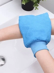 1 Găng tay tắm tẩy tế bào chết màu ngẫu nhiên, Găng tay tẩy tế bào chết dày hai mặt dùng cho phòng tắm, trang trí phòng tắm, trang trí mùa thu, trở lại trường - Nhiều màu - Xem 1