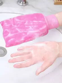 1 Găng tay tắm tẩy tế bào chết màu ngẫu nhiên, Găng tay tẩy tế bào chết dày hai mặt dùng cho phòng tắm, trang trí phòng tắm, trang trí mùa thu, trở lại trường - Nhiều màu - Xem 4