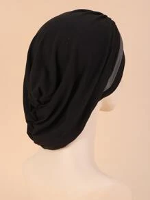 亮片细节头巾帽发帽头巾睡帽 - 黑色 - 查看 2