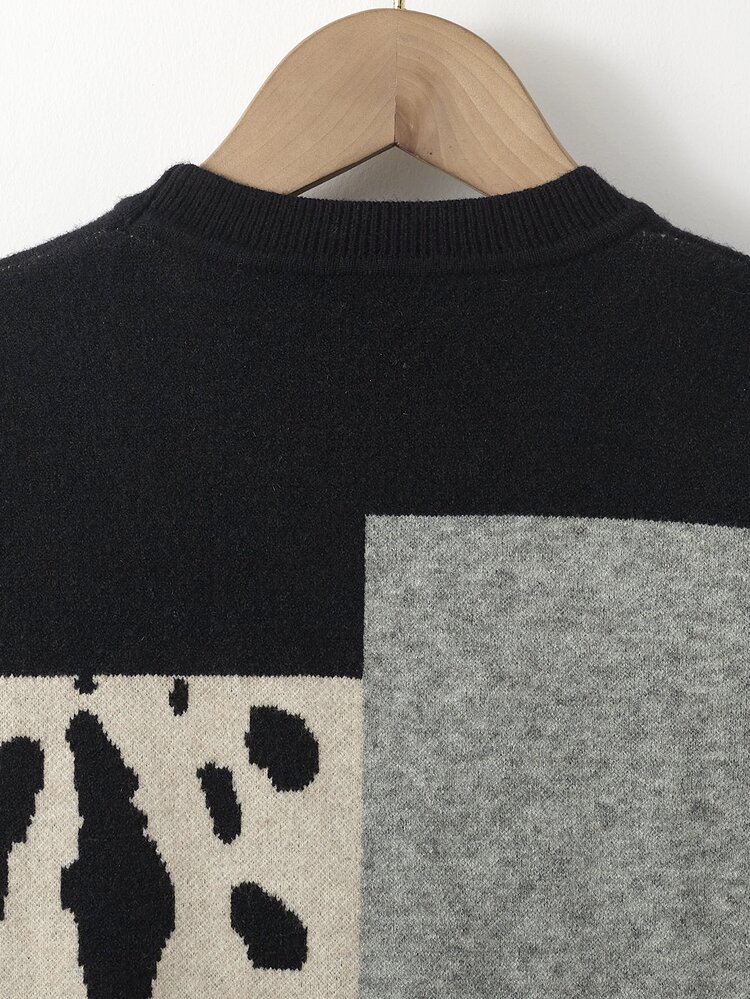 SHEIN Niños Cárdigan de color combinado de cuello V - Multicolor - Añade 6