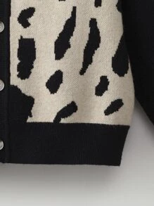 SHEIN Niños Cárdigan de color combinado de cuello V - Multicolor - Ver 7