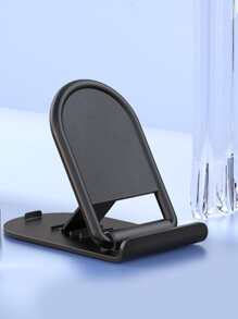 1pc Desktop Foldable Phone Holder - Black - View 2