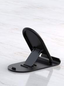 1pc Desktop Foldable Phone Holder - Black - View 3