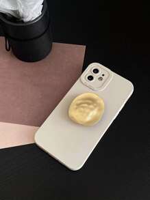 Ốp điện thoại Angel Eye gọng kim loại, tương thích với iPhone 16, 15, 14, 13, 12, 11, dạng vỏ mềm bao phủ toàn diện, phiên bản quốc tế, không phải phiên bản nội địa. - Màu be - Xem 4