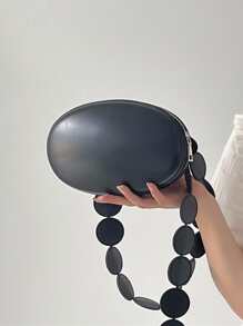 Túi đeo chéo tối giản không thấm nước, nhẹ, giản dị dành cho doanh nhân dành cho nữ tuổi teen Sinh viên đại học, tân binh và nhân viên văn phòng Hoàn hảo cho văn phòng, đại học, công việc, kinh doanh, đi làm - màu đen - Xem 3