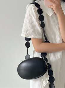 Túi đeo chéo tối giản không thấm nước, nhẹ, giản dị dành cho doanh nhân dành cho nữ tuổi teen Sinh viên đại học, tân binh và nhân viên văn phòng Hoàn hảo cho văn phòng, đại học, công việc, kinh doanh, đi làm - màu đen - Xem 4