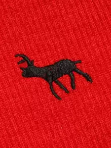 小男童麋鹿刺繡假兩件衛衣和褲子 - 彩色 - 查看 5