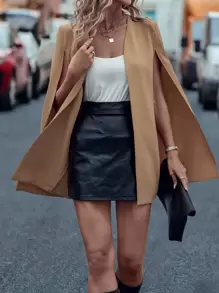 SHEIN Clasi 開門襟斗篷西裝