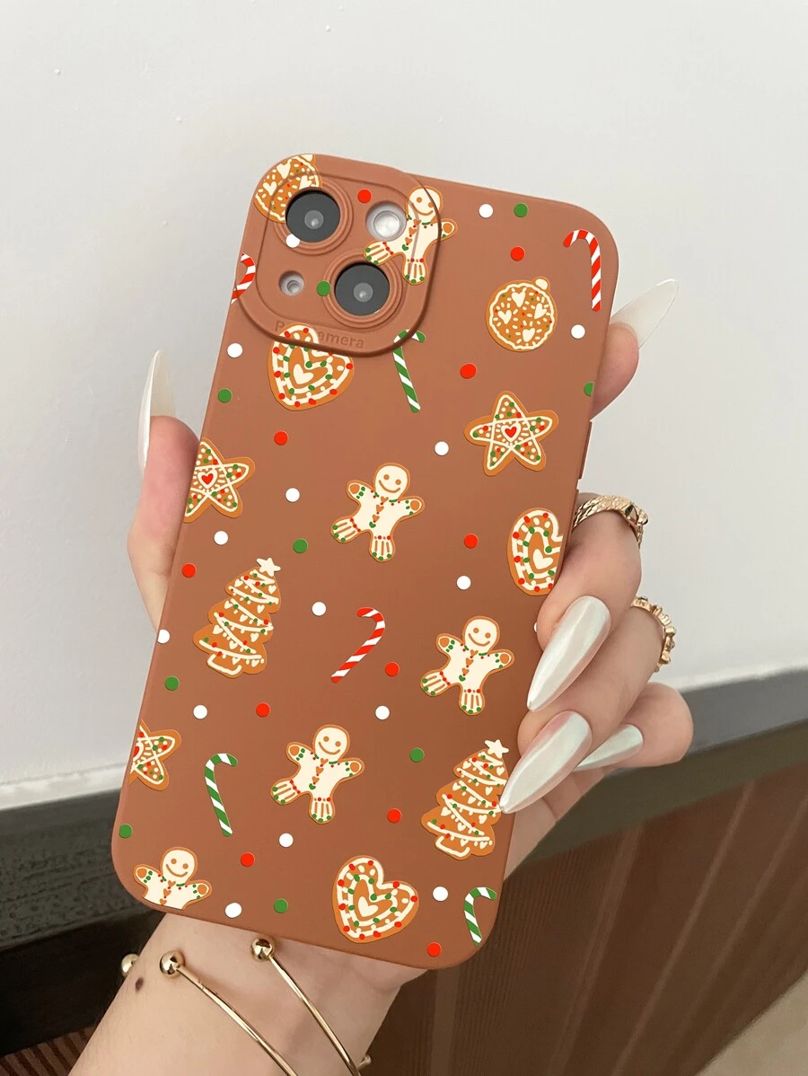 1个新款卡通圣诞图案TPU磨砂防摔手机壳，可爱兼容 16/11/12/13/14/15/15 Pro/15 Plus/15 Pro Max/7 Plus/8 Plus/X/Xs Max/Xr/11 Pro/12 Pro/13 Pro/14 Pro/12 Mini/13 Mini/11 Pro Max/12 Pro Max/13 Pro Max/14 Pro Max/14 Plus/6/6s/6 Plus/7/8/16 Pro/16 Plus/16 Pro Max/SE&Galaxy/A54/A14/A12/A13/A15/A32/A33/A24/A52S/S20/S21/S22/S23/S24/S23 Plus/S24 Ultra - 彩色 - 查看 1