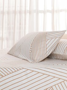 條紋圖案床笠套裝不附內芯