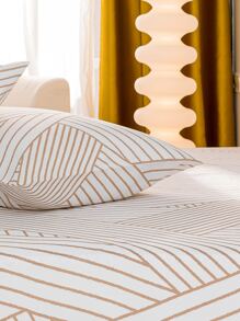 條紋圖案床笠套裝不附內芯