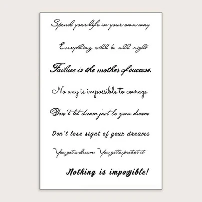 STARTTOOS 小巧花卉手臂纹身贴纸 - 黑色极简细线励志英文单词短语设计，Y2K 临时假纹身，适用于 DIY、动漫展、音乐节、情人节、派对礼物，适用于手腕、脚踝、肩膀、脖子、锁骨，防水逼真纹身贴纸