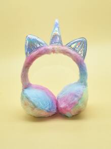 兒童鐳射獨角獸設計耳罩 - 彩色 - 查看 1