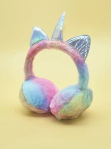 兒童鐳射獨角獸設計耳罩 - 彩色 - 查看 2