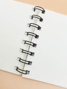 1入組心和波點圖案綫圈筆記本 - 彩色 - 查看 3