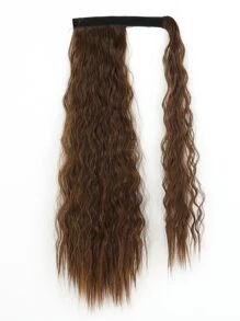 Tóc dài tổng hợp kiểu đuôi ngựa xoăn dài - màu nâu - Xem 4