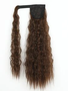 Tóc dài tổng hợp kiểu đuôi ngựa xoăn dài - màu nâu - Xem 5