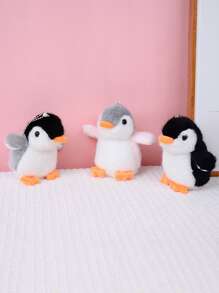 1pc Random Color Penguin Design Pet Plush Toy - Multicolor - View 1