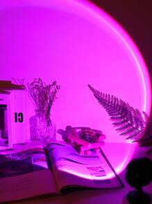 1pc 16 Color Usb Power Led Sunset Projection Light With Remote ,4 Modes Rgb Sunrise Sunset Lamp, Led Night Light Projector For Photography/Selfie Party DECOR,Home Decor,Living Room Decor, Bedroom Decor Light,Camping Decor,Wedding Decor, Gifts For Women,Girls,Friends,Family - Multicolor - View 8