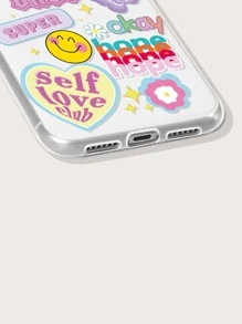 Funda de celular transparente con estampado de dibujos animados - Multicolor - Ver 3