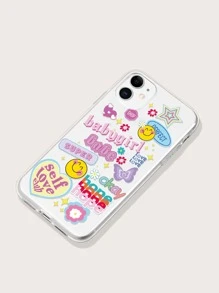 Funda de celular transparente con estampado de dibujos animados - Multicolor - Ver 4