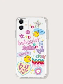 Funda de celular transparente con estampado de dibujos animados - Multicolor - Ver 5