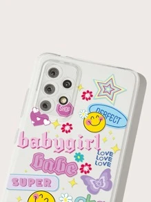 Funda de celular transparente con estampado de dibujos animados - Multicolor - Ver 6